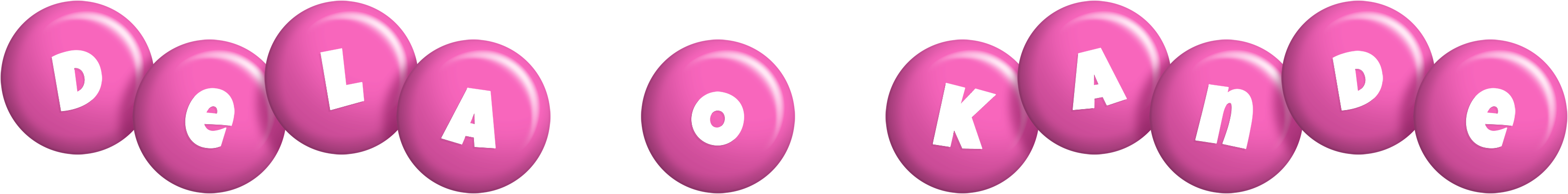 Dela O Kande candy-pink logo